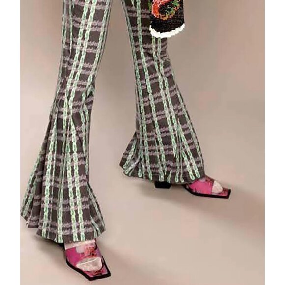 Yueqi Qi Double Happiness Sandals Sz 7 US 38 EU Chinese Designer Romantic Spring - Picture 9 of 11